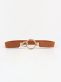 Buy Double Ring Buckle Elastic PU Belt by Faz