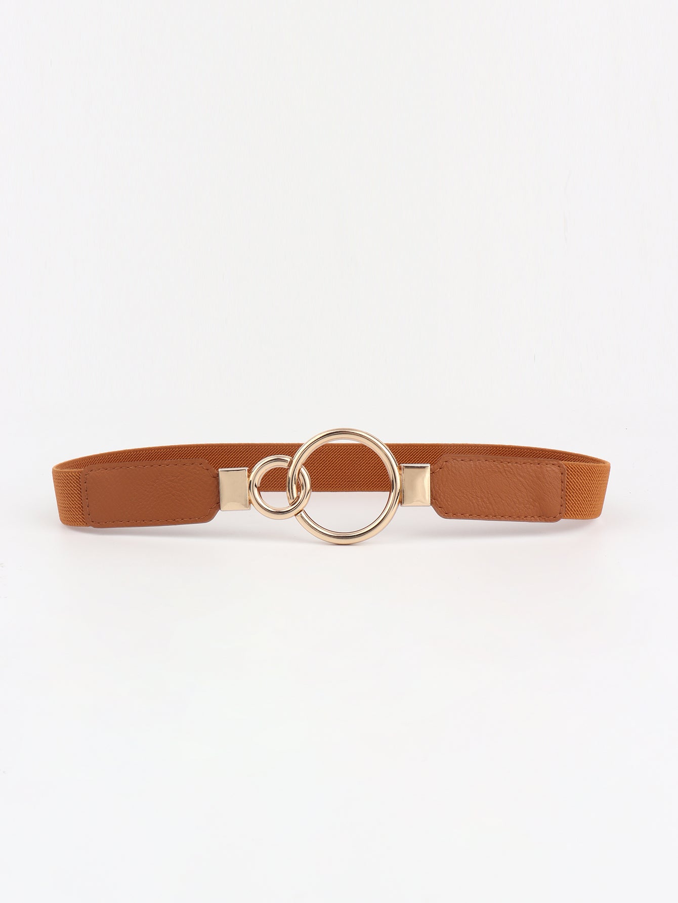 Buy Double Ring Buckle Elastic PU Belt by Faz