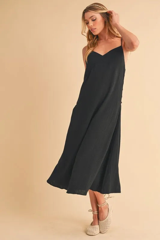 Buy Side Button Midi Cami Dress by Faz