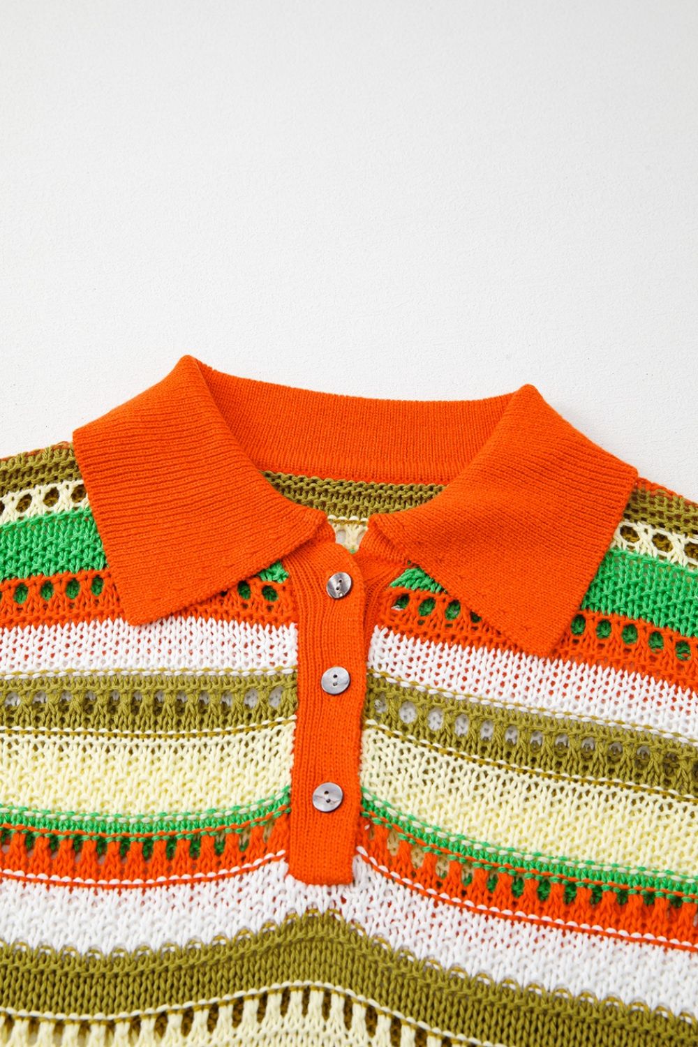 Buy Openwork Stripe Sleeveless Sweater Dress by Faz