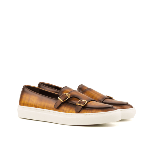 Buy Aelred patina monk sneaker II by Que Shebley
