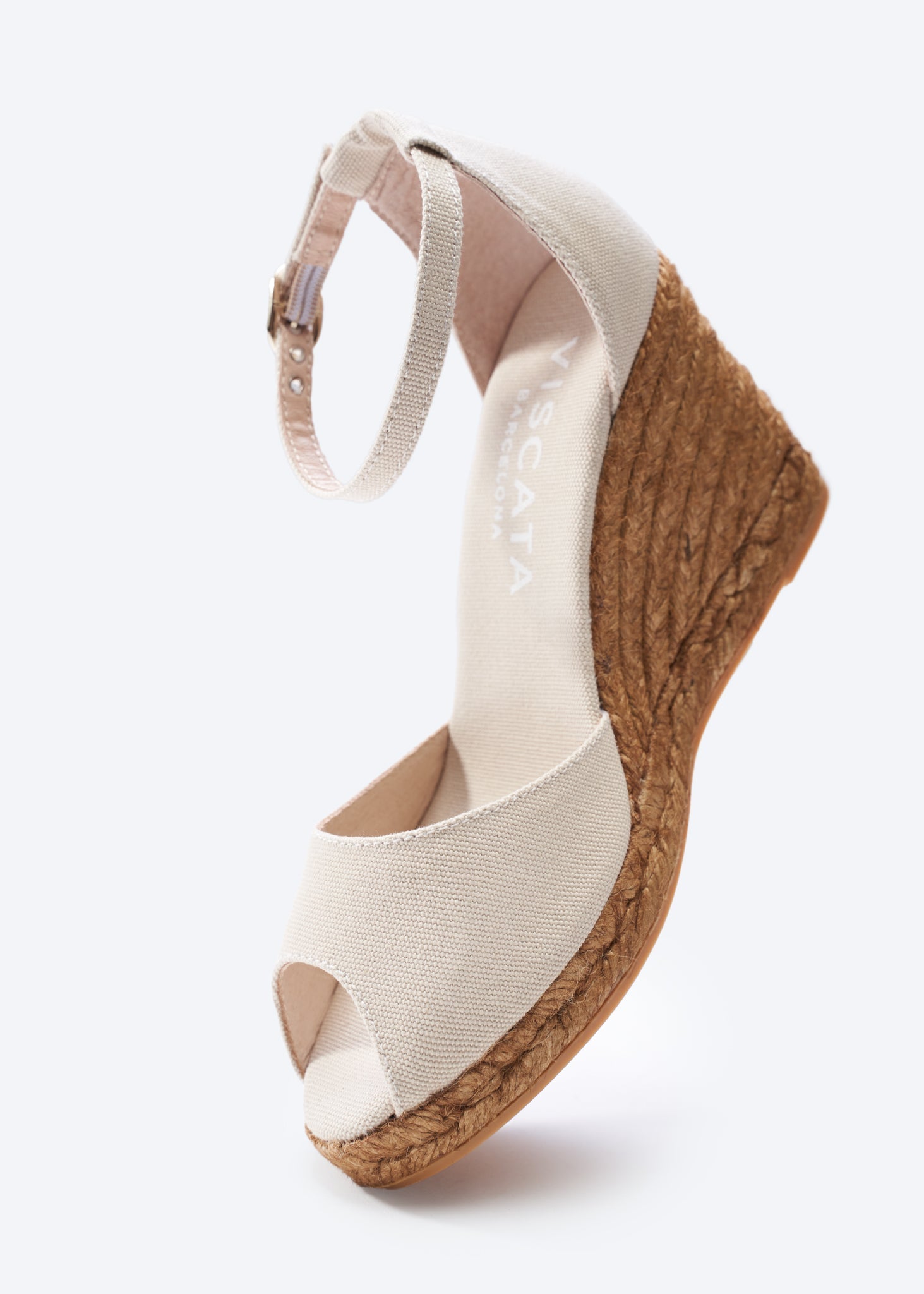 Buy Aiguafreda Canvas Espadrille Sandal Wedges by Viscata