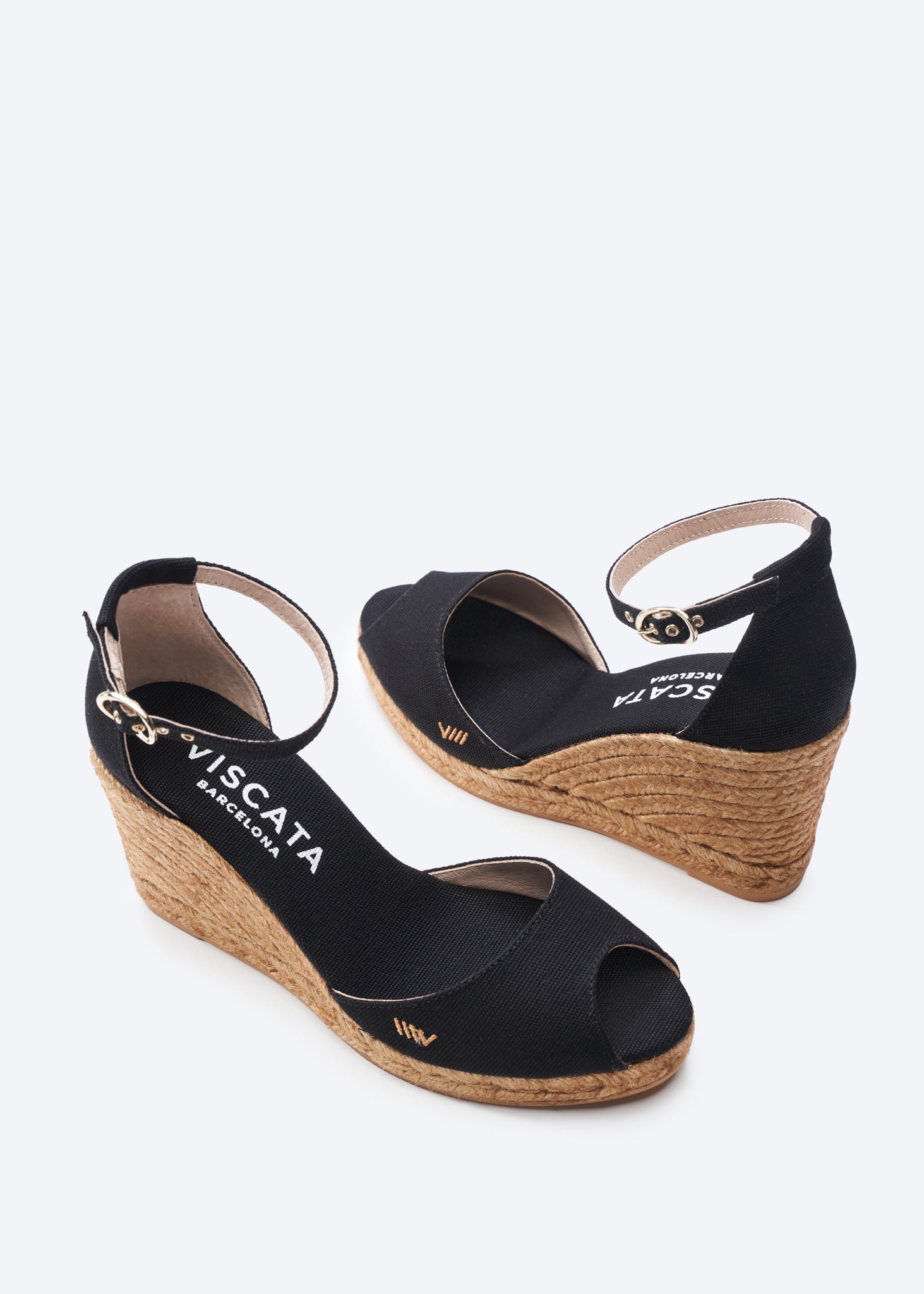 Buy Aiguafreda Canvas Espadrille Sandal Wedges by Viscata
