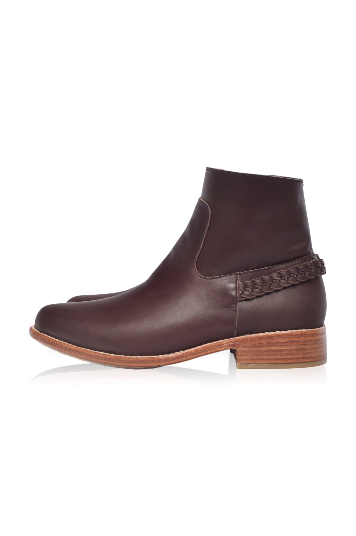 Buy Alexa Ankle Leather Boots by Bali ELF