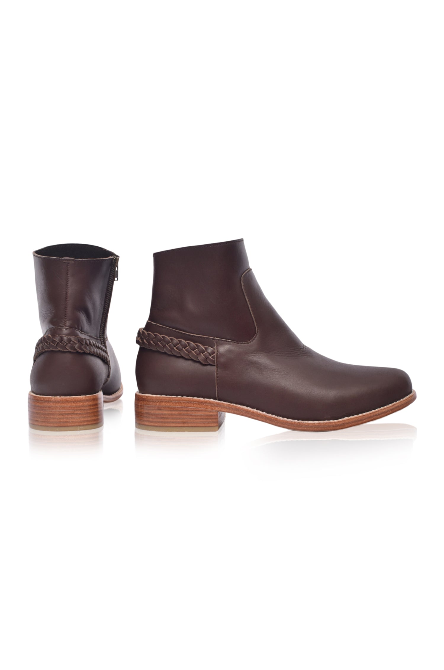 Buy Alexa Ankle Leather Boots by Bali ELF