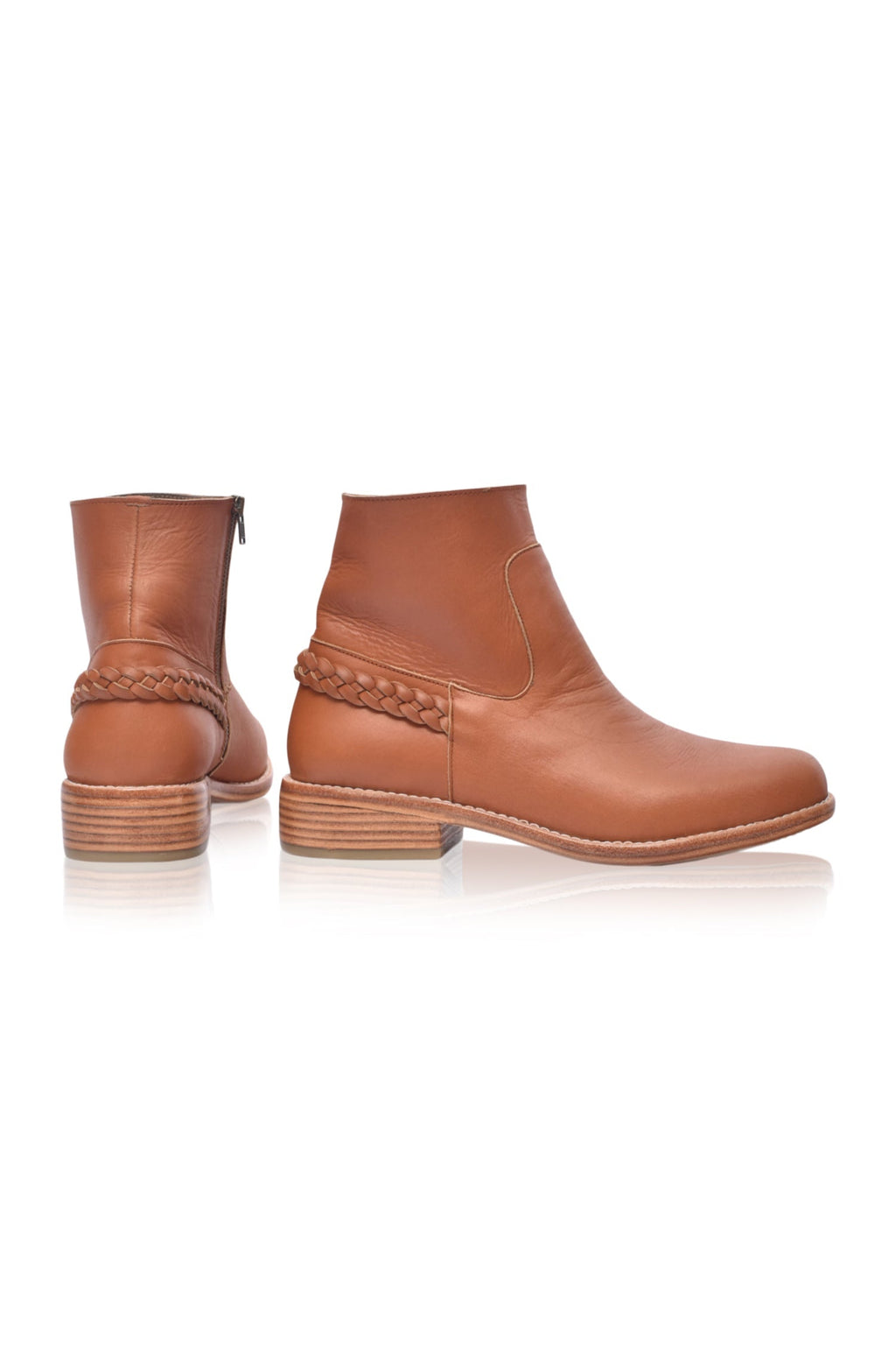 Buy Alexa Ankle Leather Boots by Bali ELF