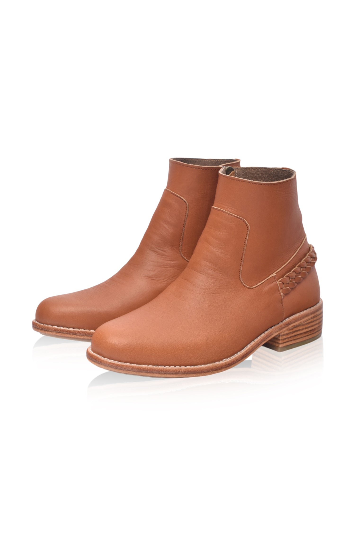 Buy Alexa Ankle Leather Boots by Bali ELF