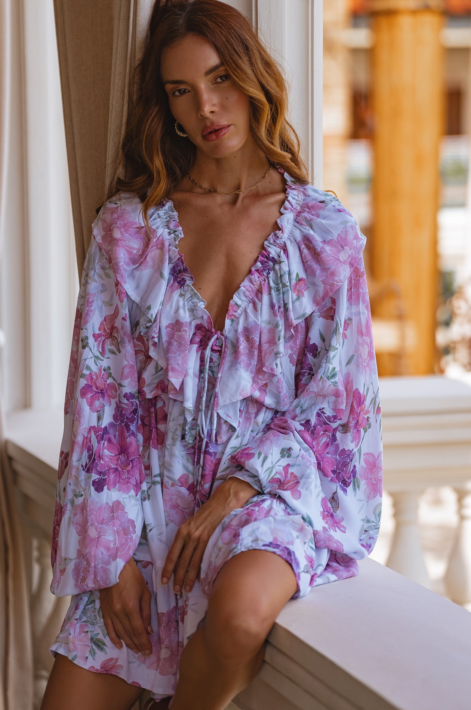 Buy Alice Long Sleeve Mini Dress by Bali ELF