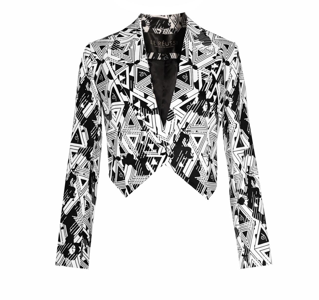 Buy Amour Geometric Blazer – Stylish Women’s Tailored Jacket by Le Réussi®