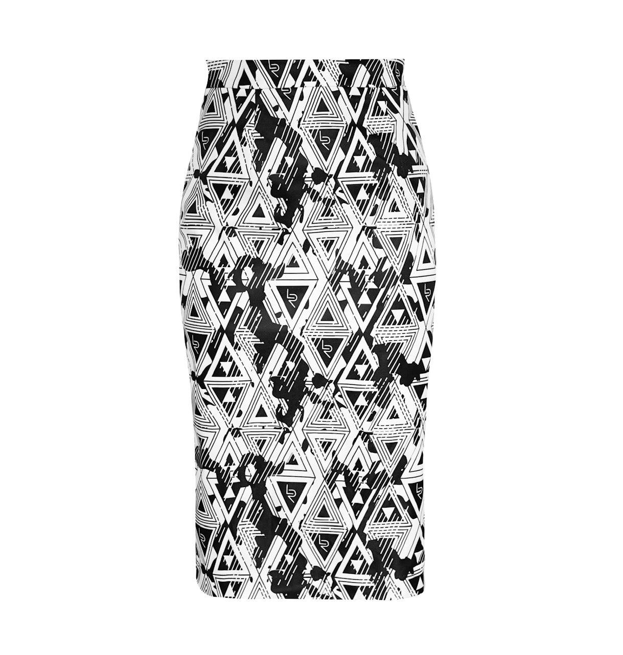 Buy Amour Geometric Pencil Skirt – Stylish Women’s Fitted Skirt by Le Réussi®