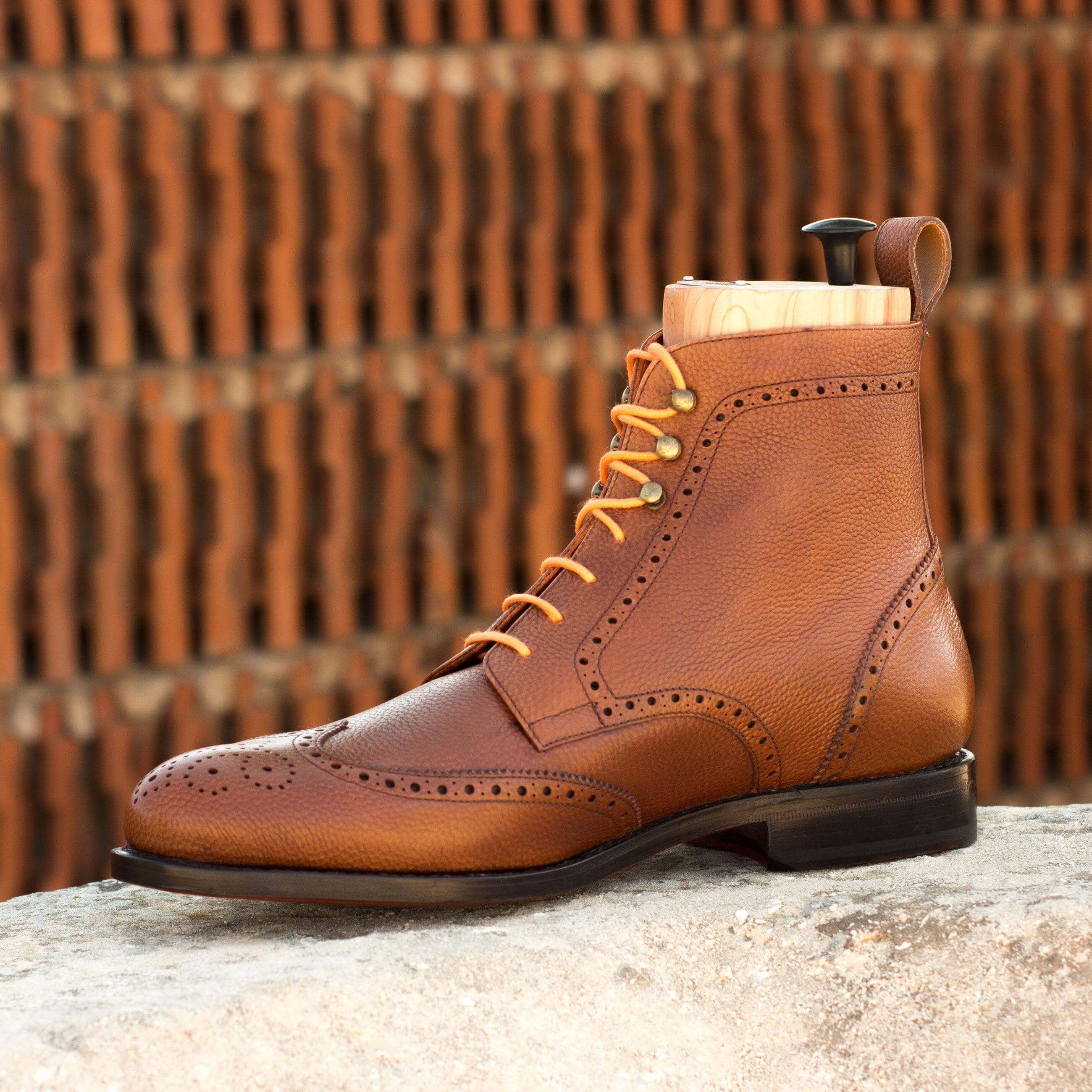 Buy Aram Military Brogue Boots by Que Shebley