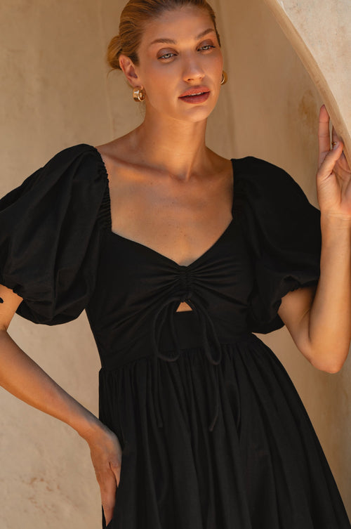 Atrani Puff Sleeve Dress
