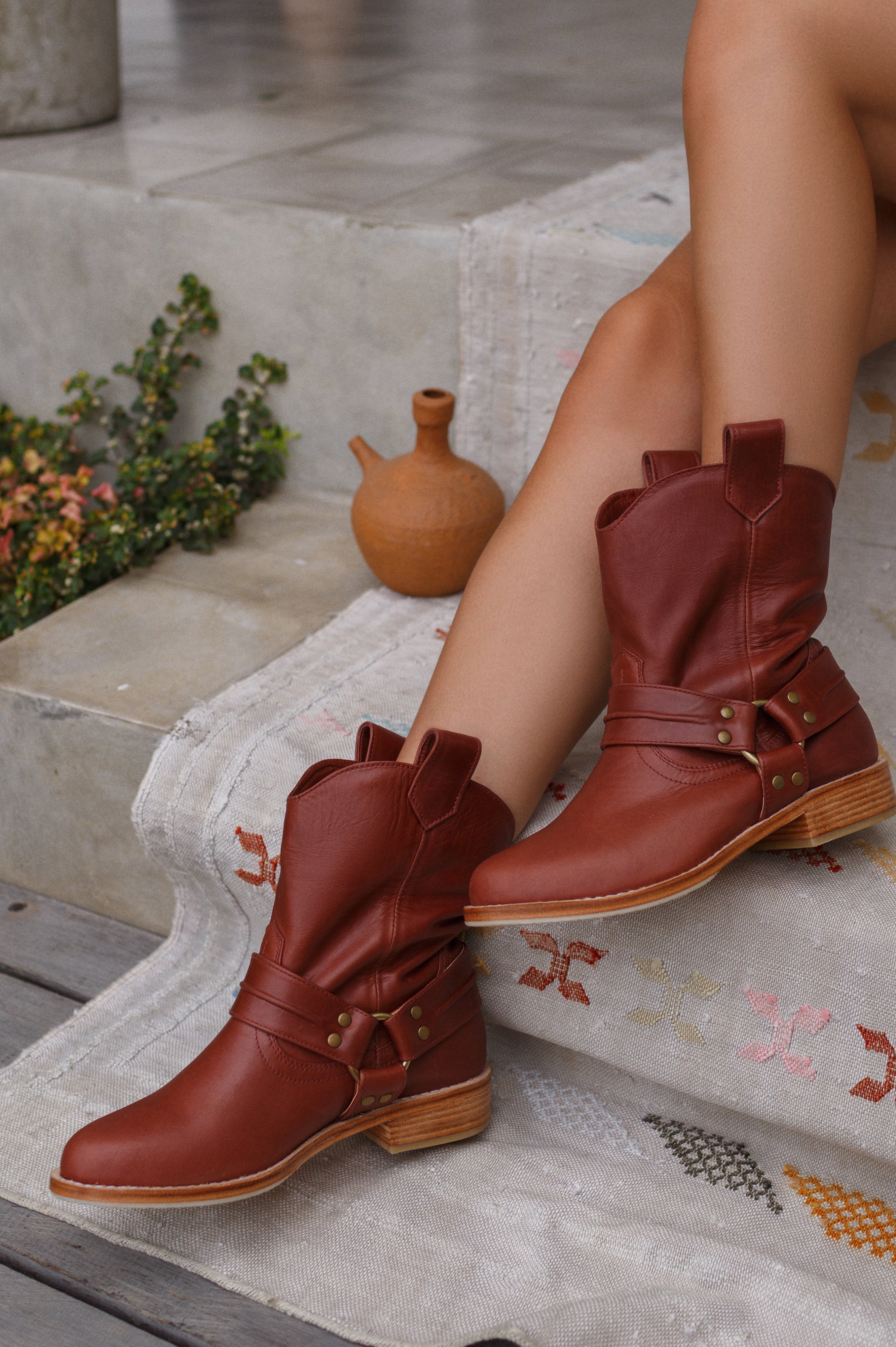 Buy Cali Leather Boots by Bali ELF
