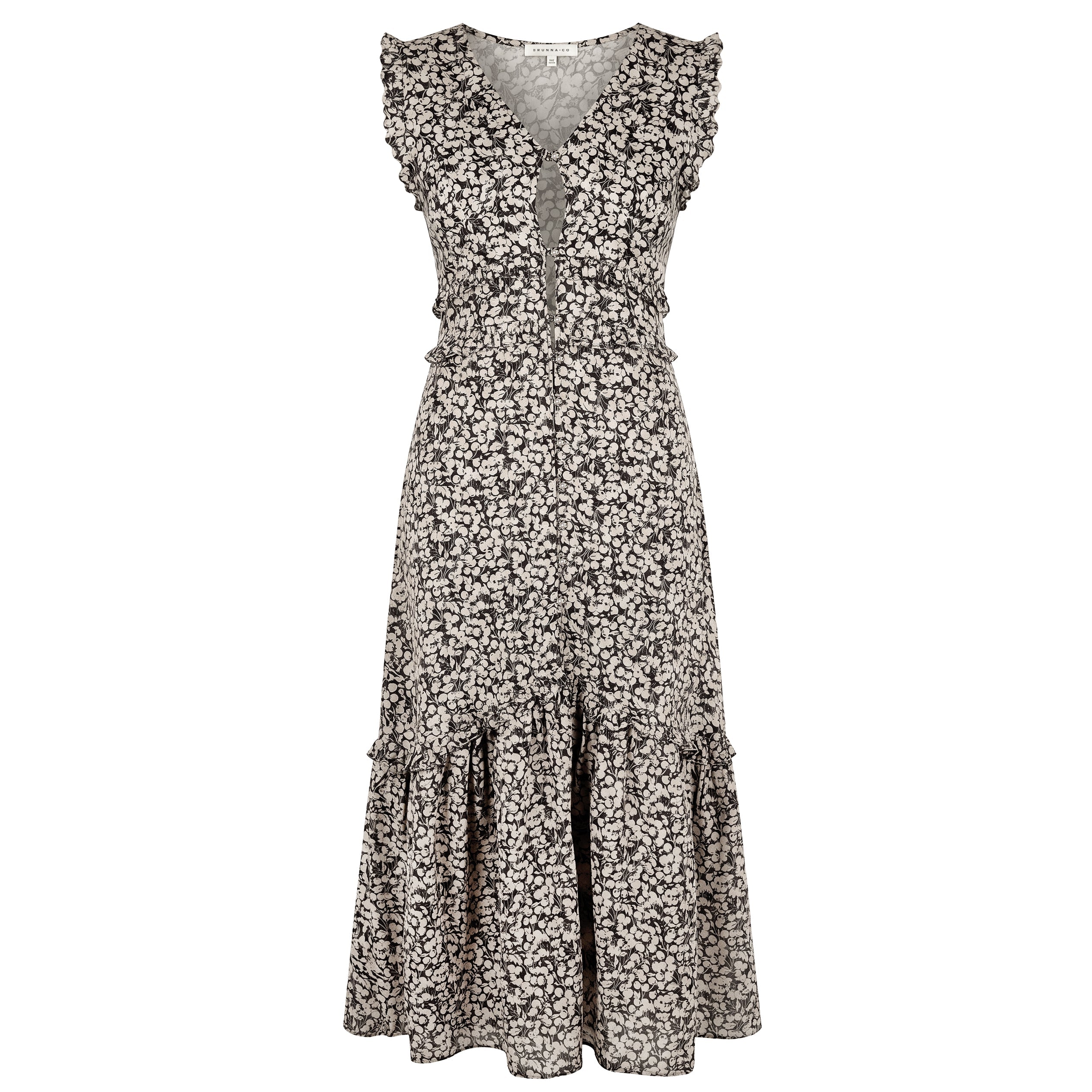 The Black Cherry Cotton Midi Dress