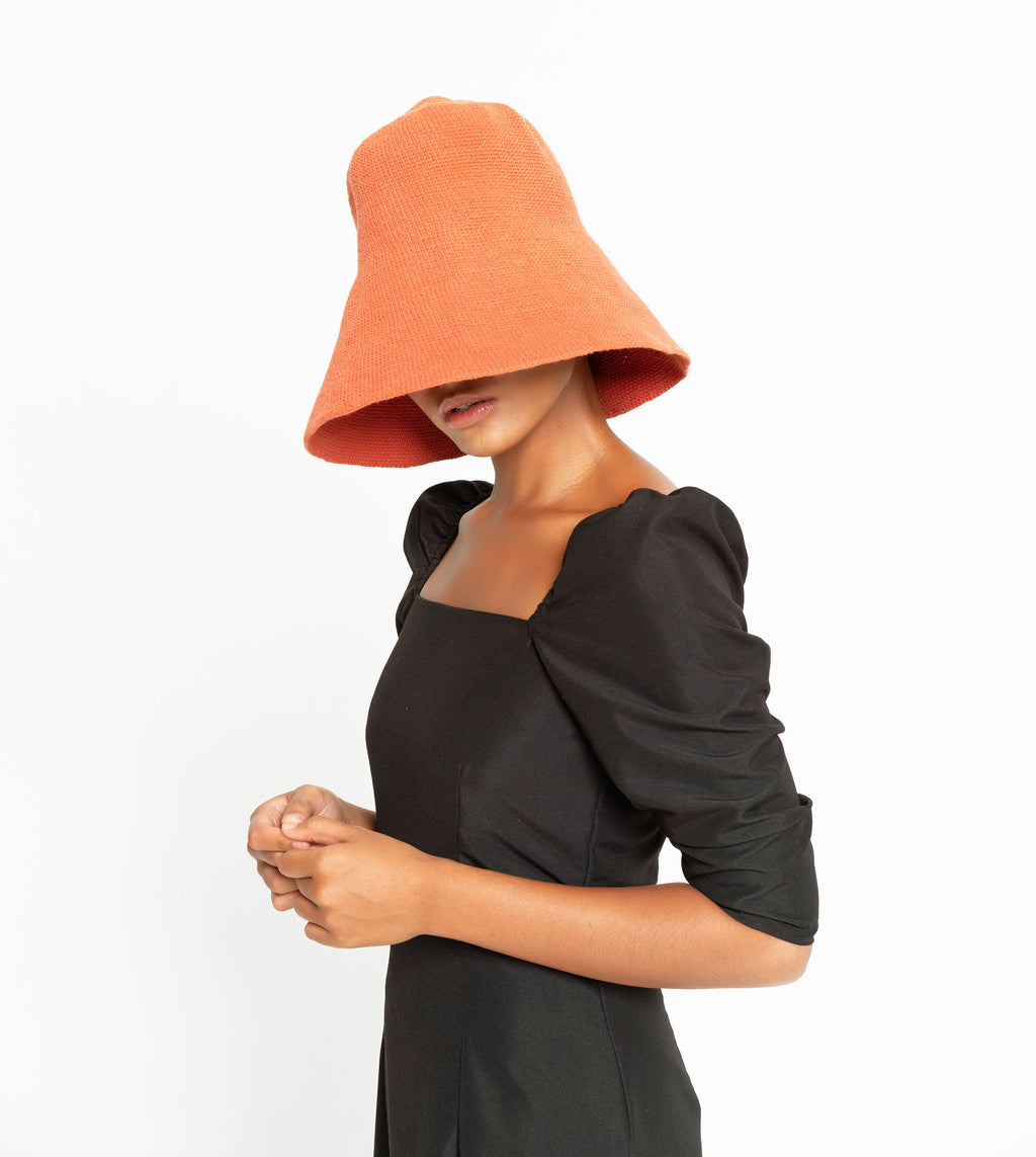 BLOOM Crochet Hat in Burnt Sienna