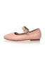 Buy Belle Rose Round Toe Leather Flats by ELF