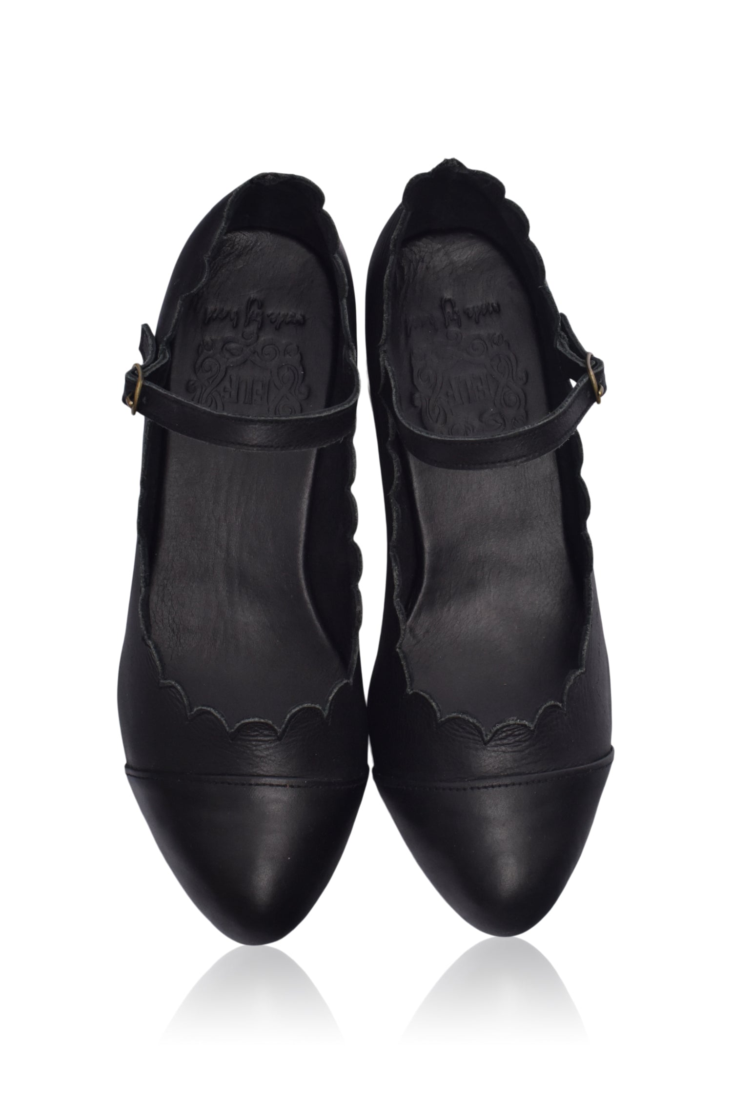 Buy Bonita Mary Jane Leather Heels by Bali ELF