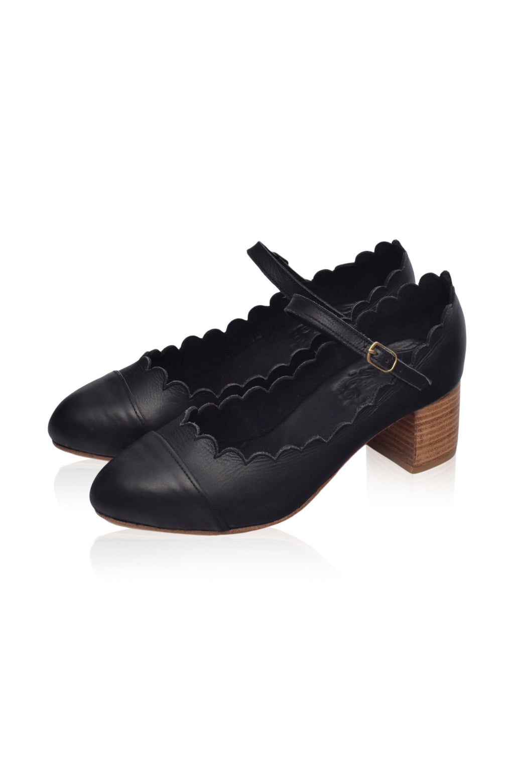 Buy Bonita Mary Jane Leather Heels by Bali ELF