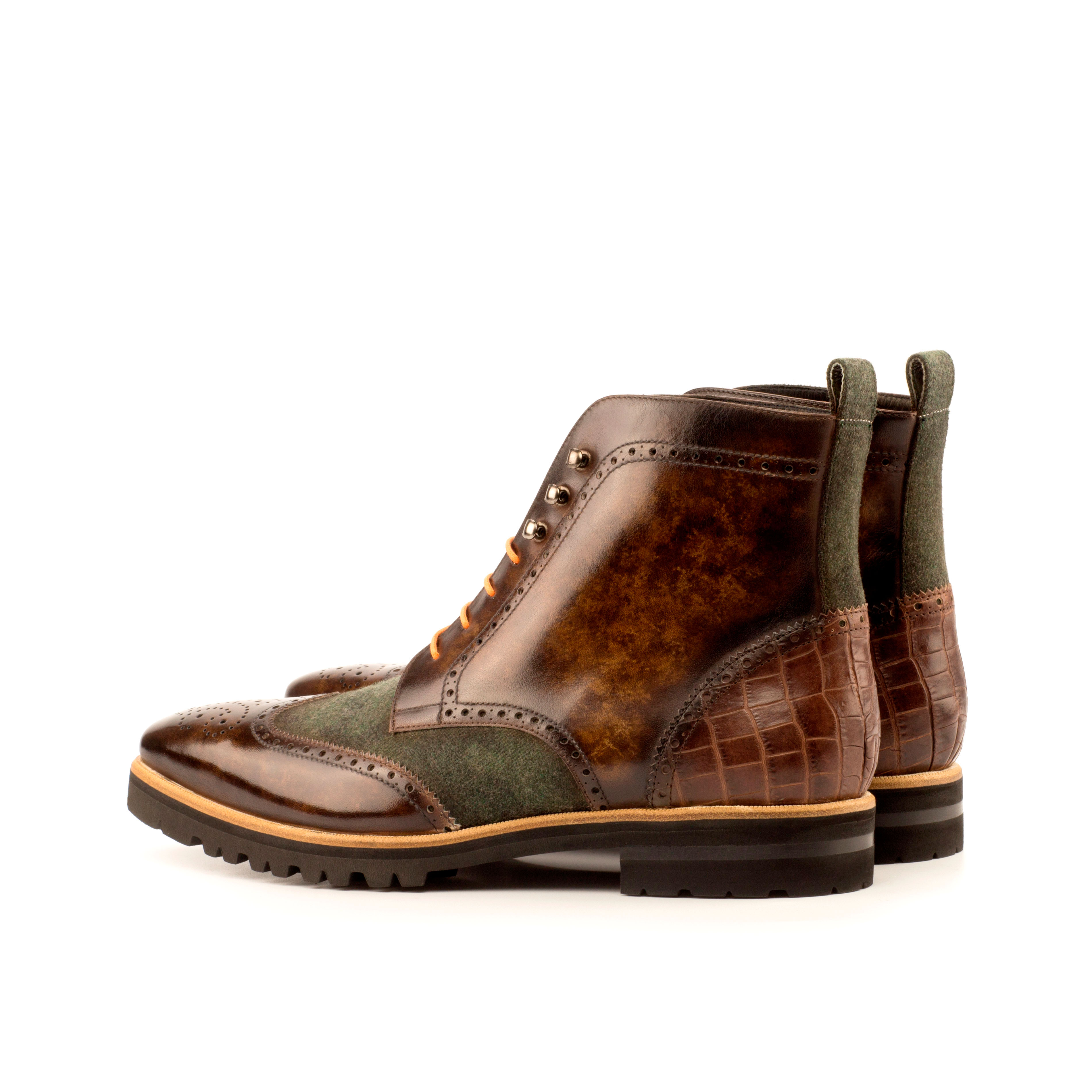Buy Molim Military Brogue Boots by Que Shebley