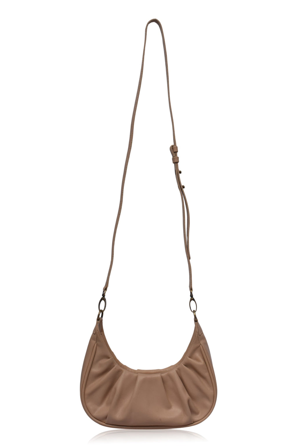 Buy Camille Ruched Leather Bag by Bali ELF