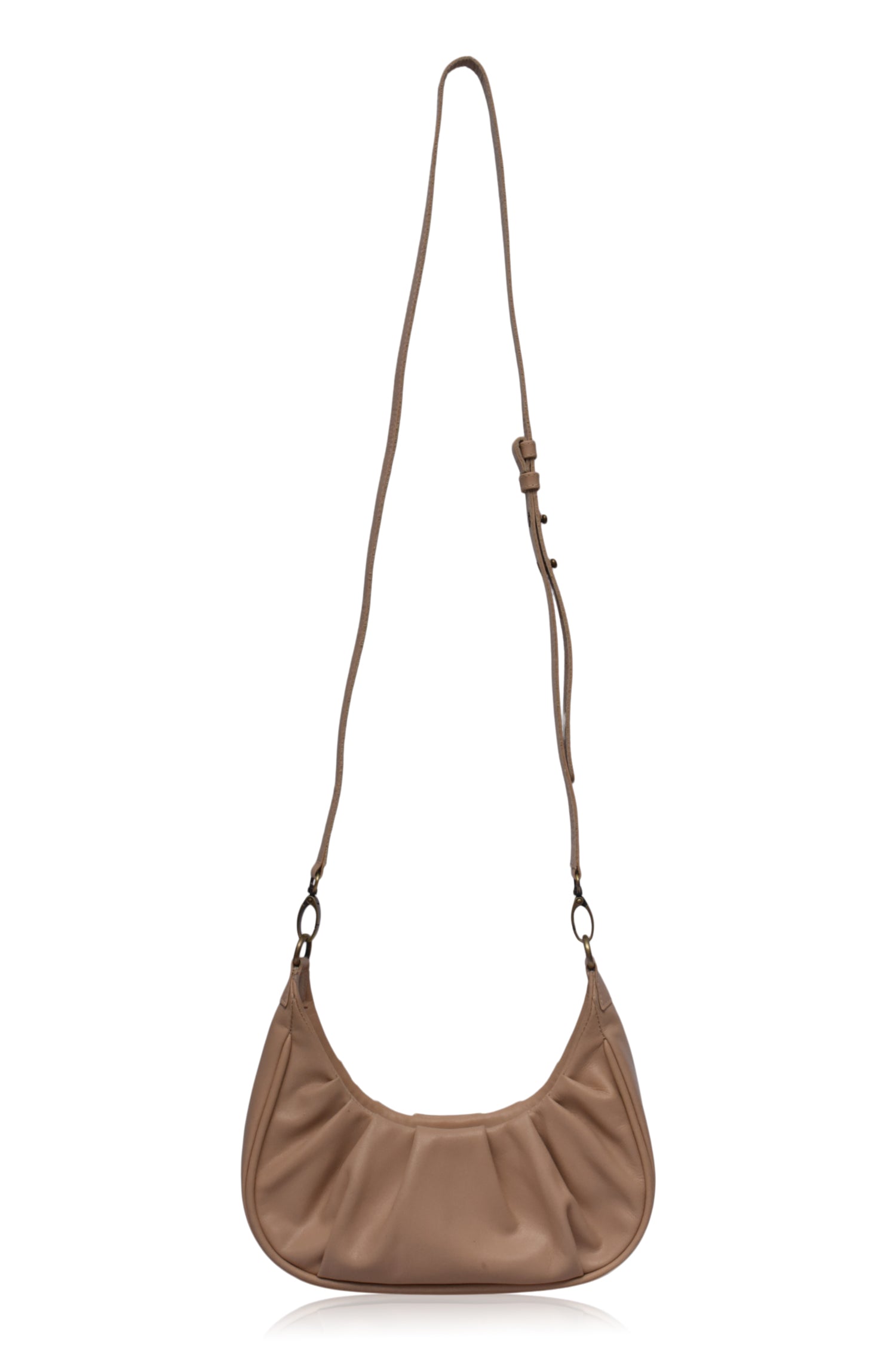 Buy Camille Ruched Leather Bag by Bali ELF