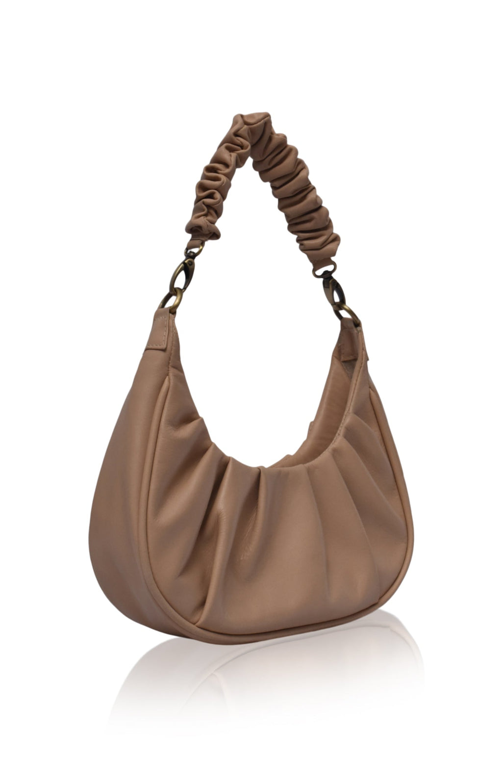 Buy Camille Ruched Leather Bag by Bali ELF