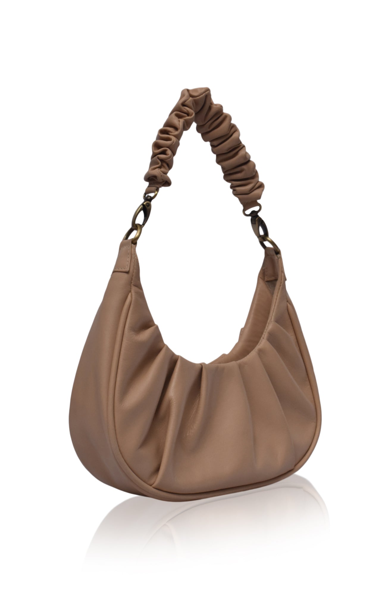 Buy Camille Ruched Leather Bag by Bali ELF