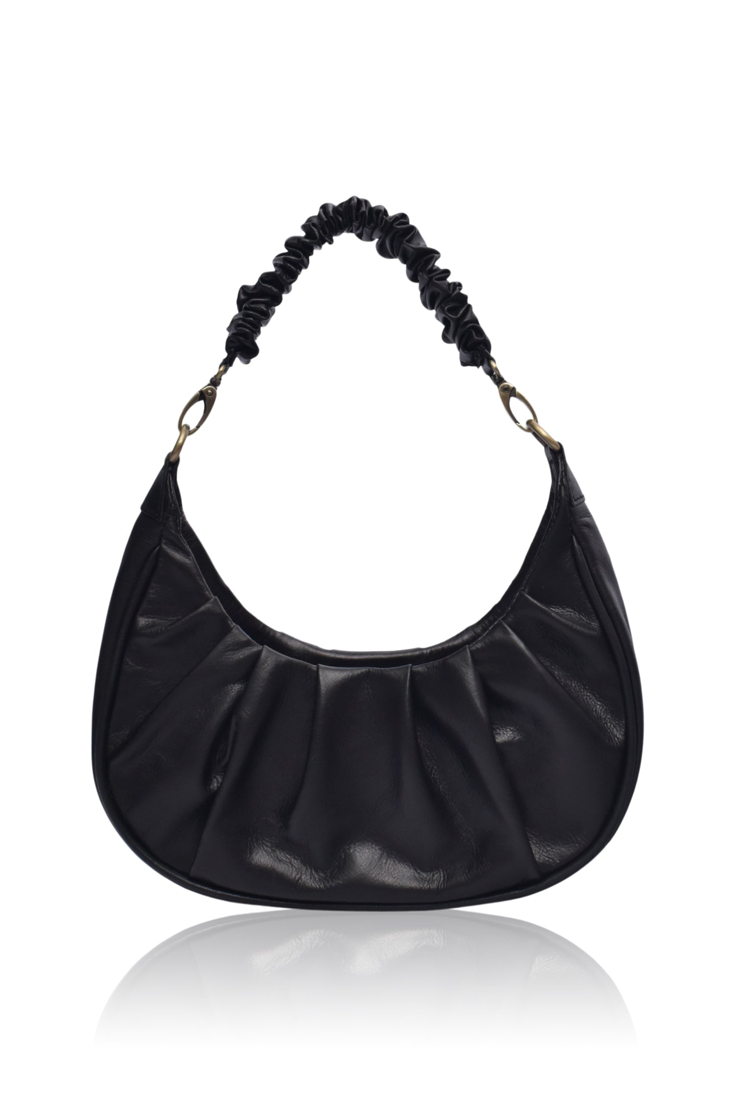 Buy Camille Ruched Leather Bag by Bali ELF