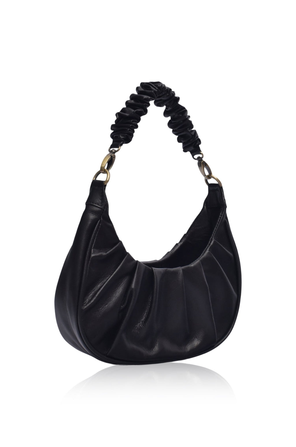 Buy Camille Ruched Leather Bag by Bali ELF