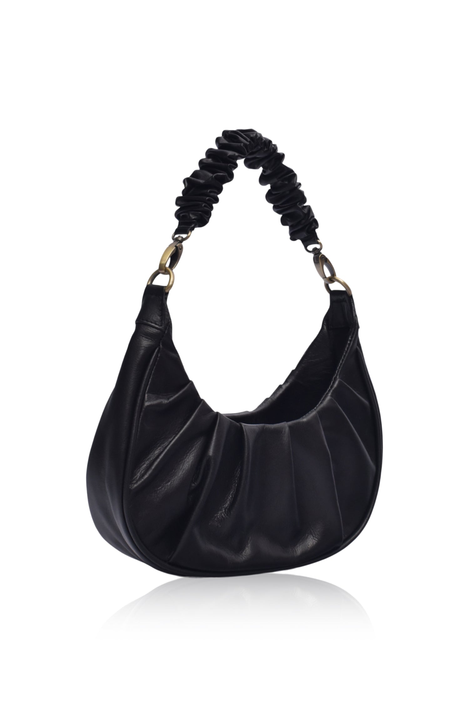 Buy Camille Ruched Leather Bag by Bali ELF