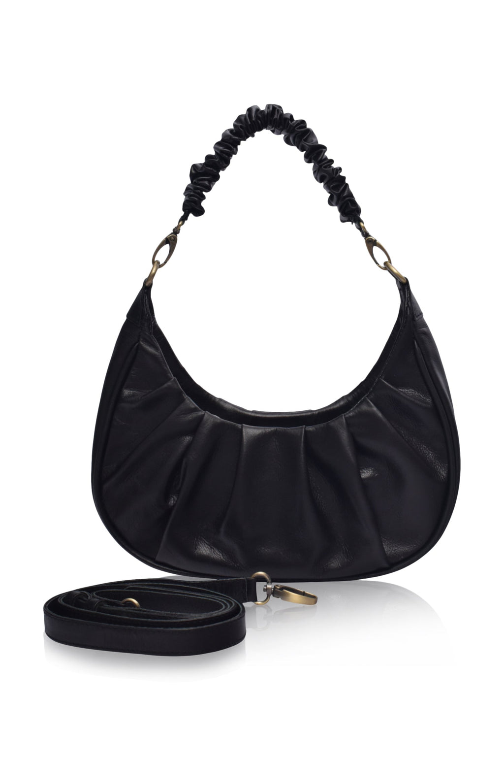 Buy Camille Ruched Leather Bag by Bali ELF