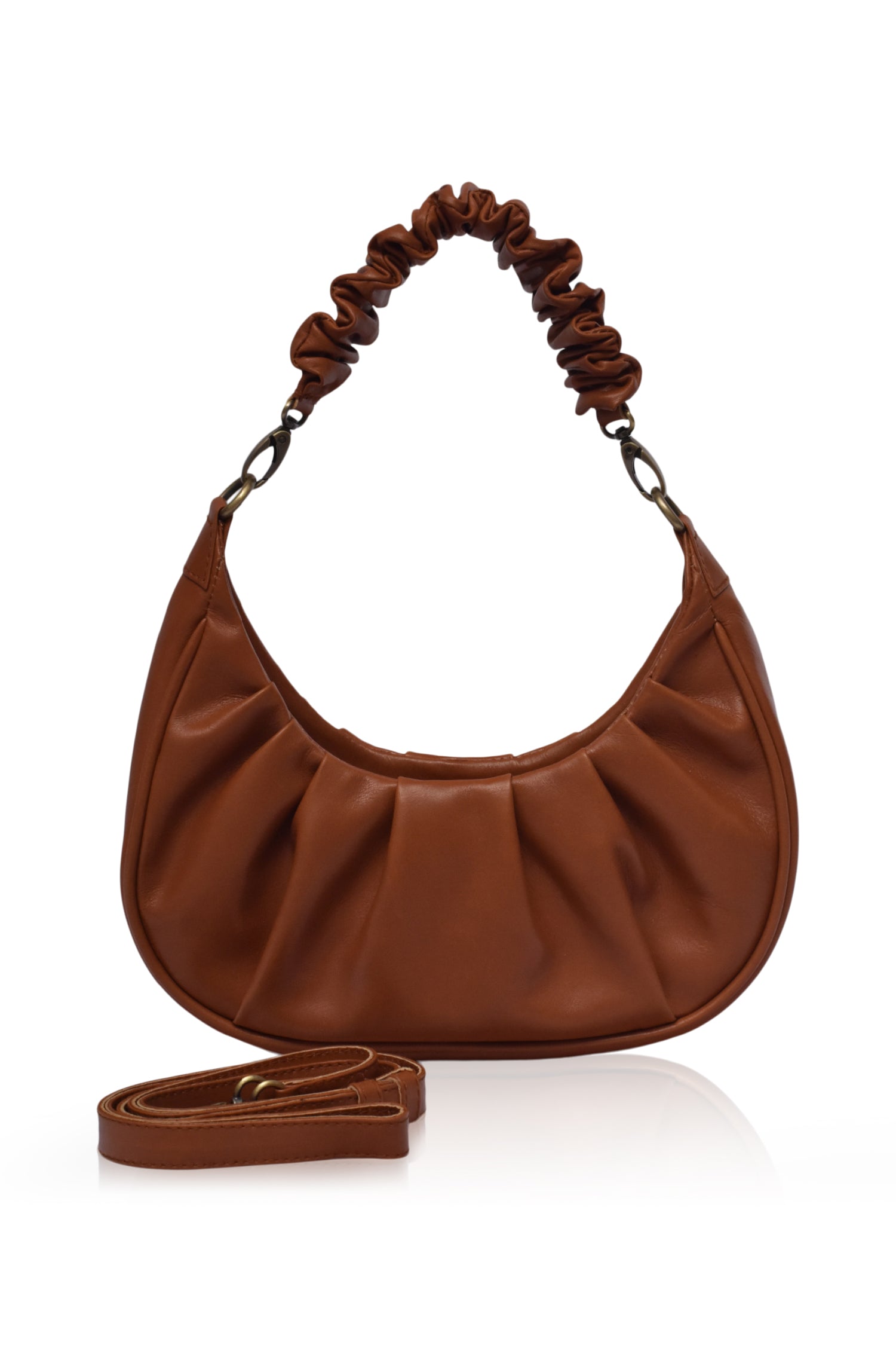 Buy Camille Ruched Leather Bag by Bali ELF