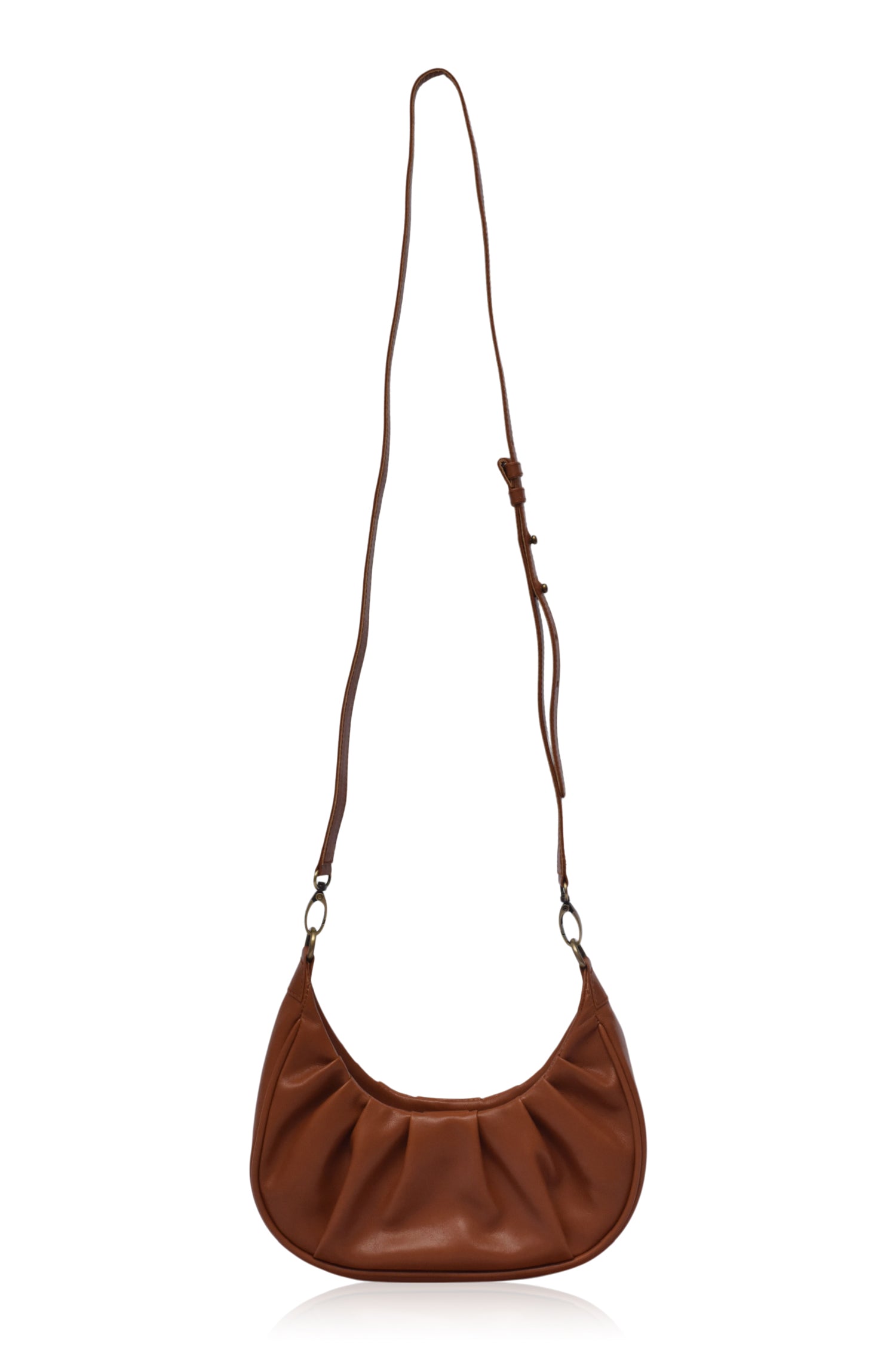 Buy Camille Ruched Leather Bag by Bali ELF