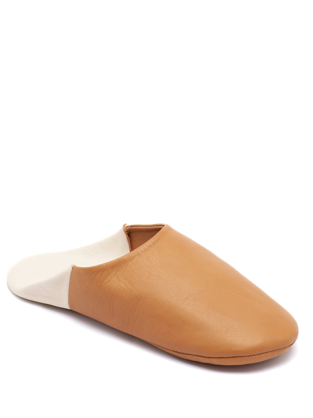 Buy Cappuccino Ivory - Leather Slippers by Choost