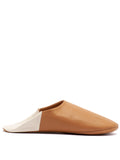 Buy Cappuccino Ivory - Leather Slippers by Choost