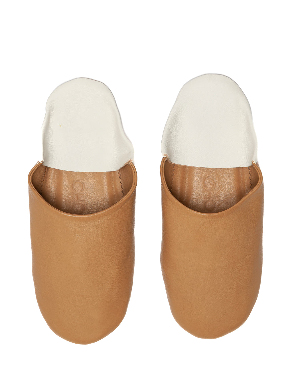 Buy Cappuccino Ivory - Leather Slippers by Choost