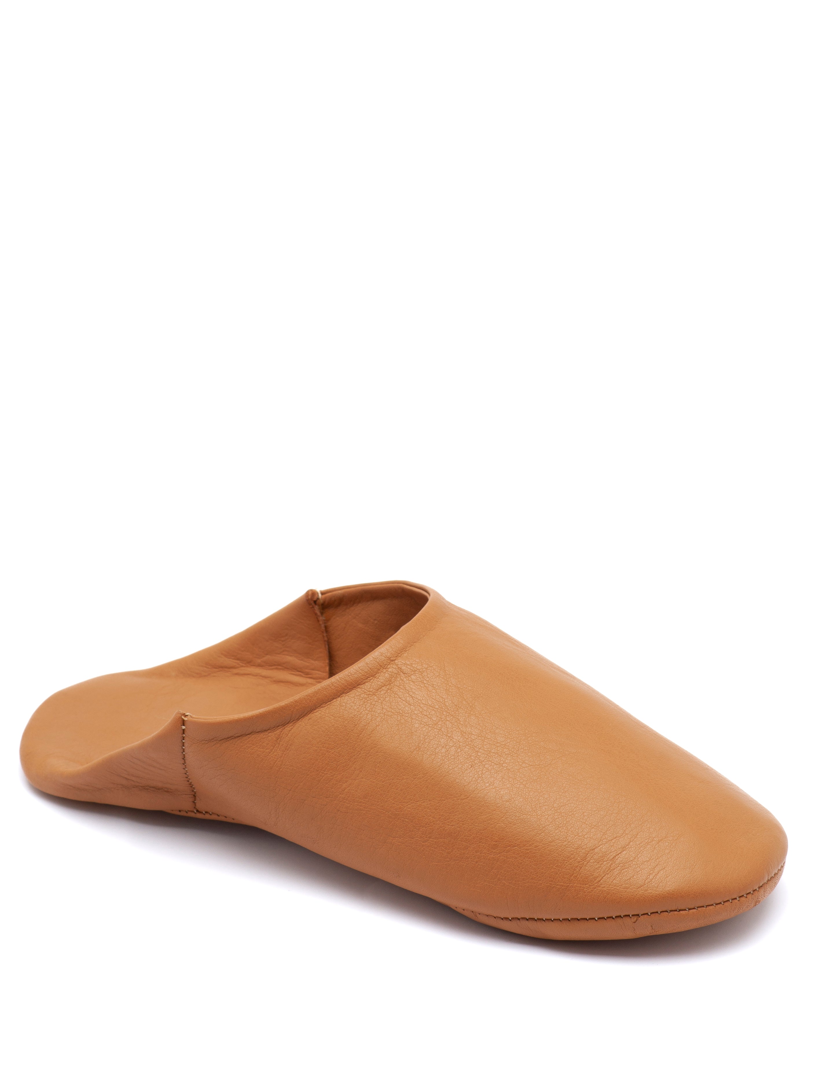 Buy Caramel Brew - Leather Slippers by Choost
