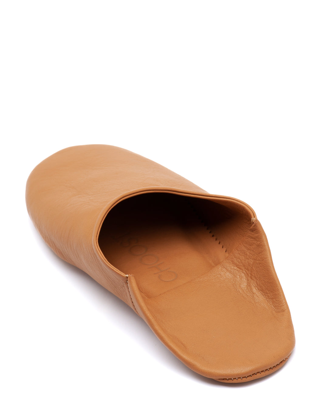Buy Caramel Brew - Leather Slippers by Choost