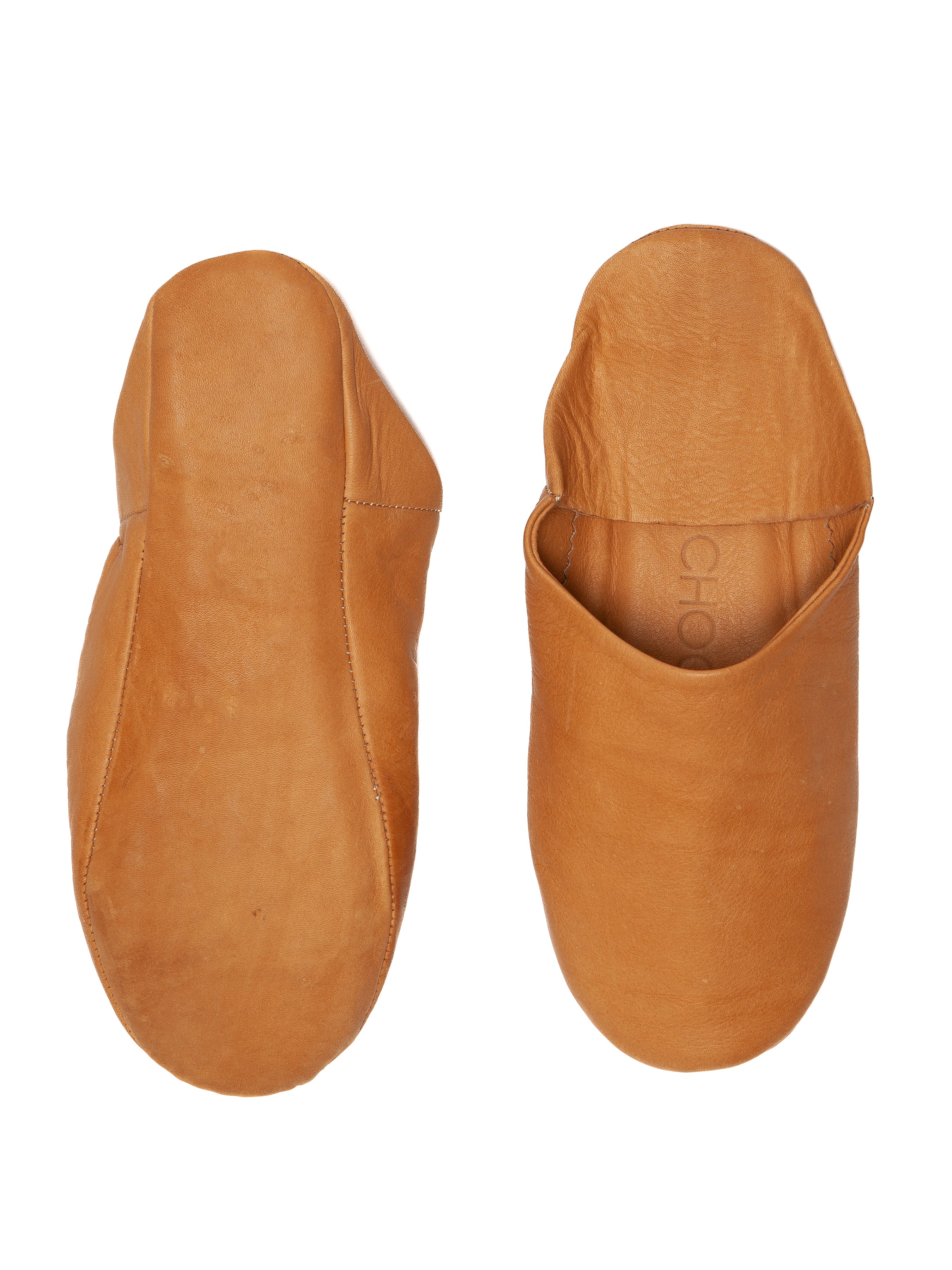 Buy Caramel Brew - Leather Slippers by Choost