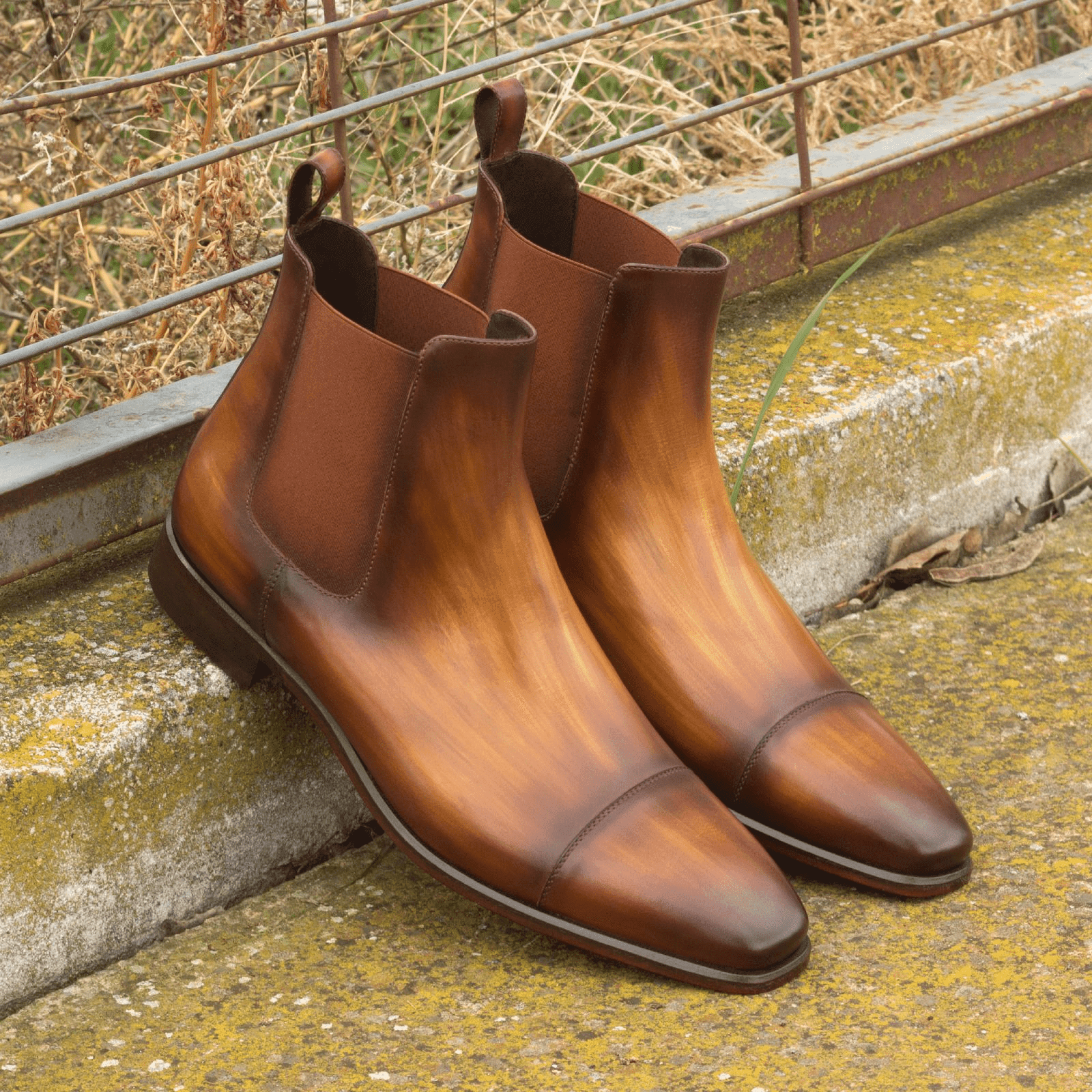 Buy Caratacos Patina Chelsea Boots by Que Shebley