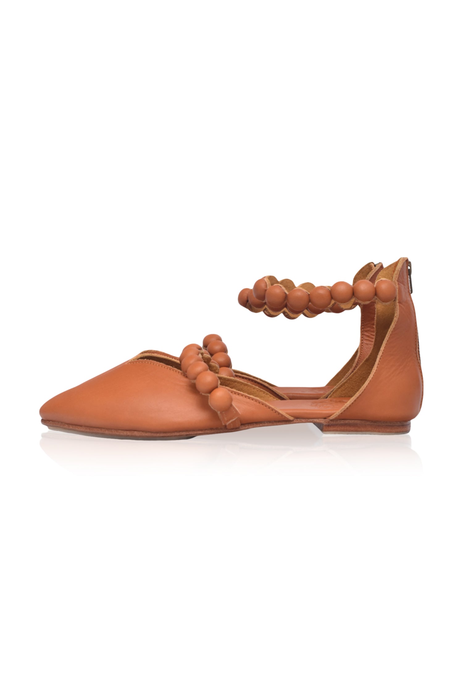 Buy Carmella Pointy Toe Leather Flats by Bali ELF