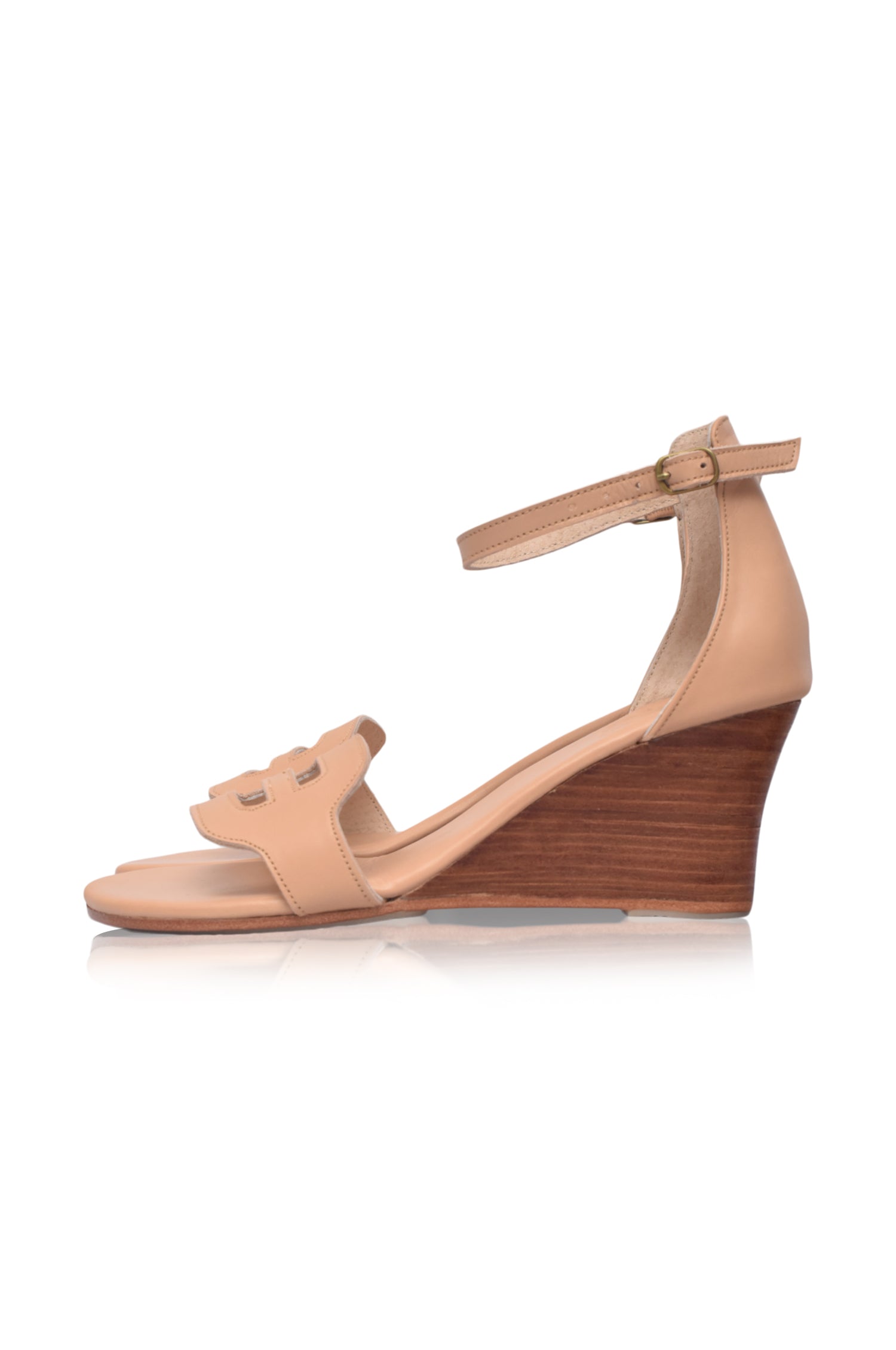 Buy Como Leather Wedge Sandals by Bali ELF