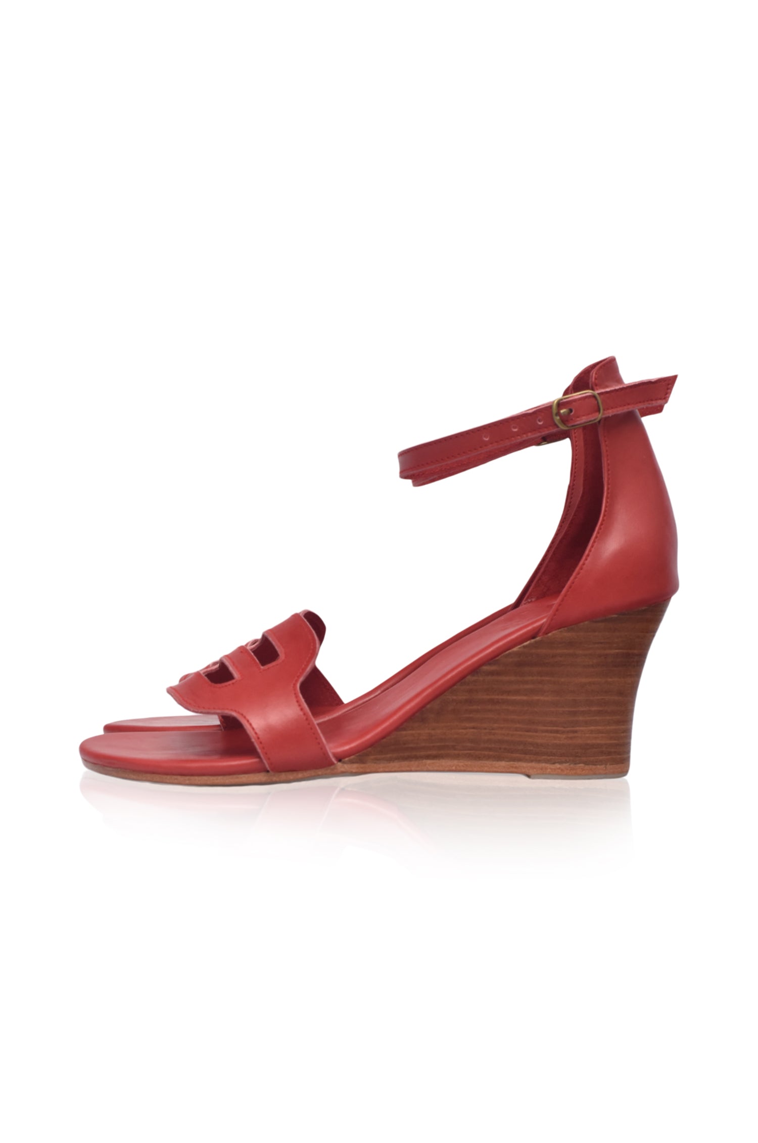 Buy Como Leather Wedge Sandals by Bali ELF