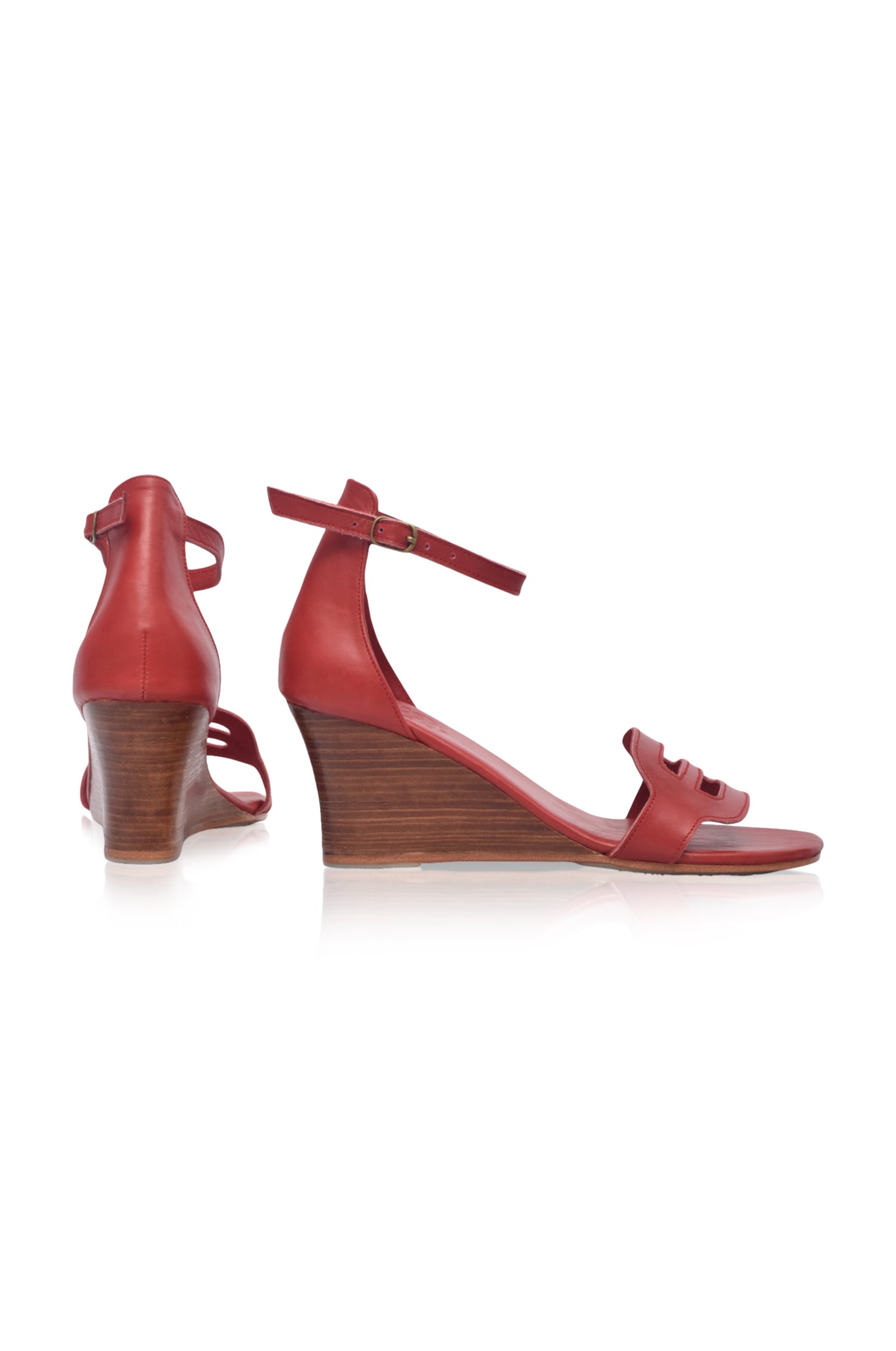Buy Como Leather Wedge Sandals by Bali ELF