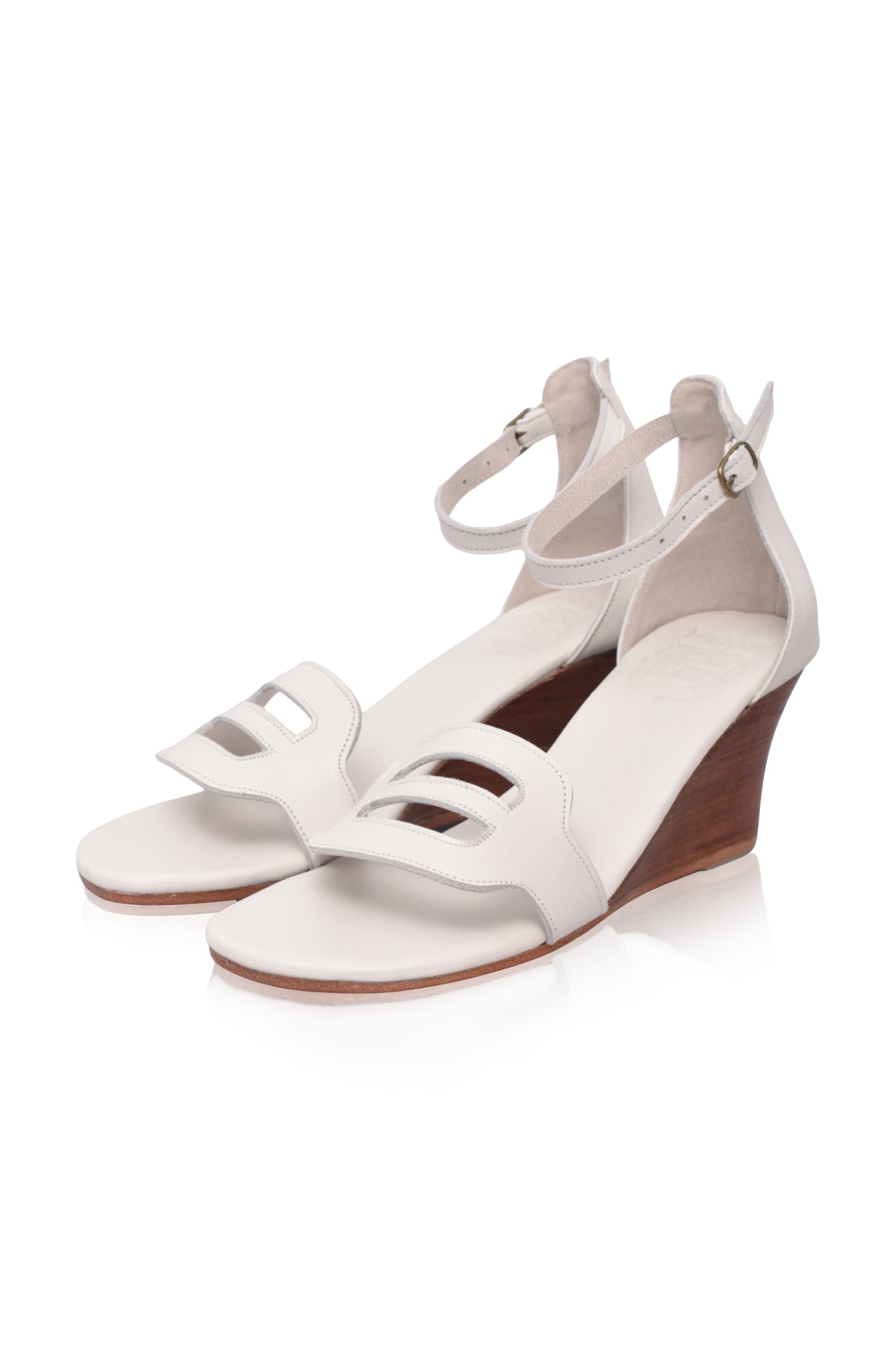 Buy Como Leather Wedge Sandals by Bali ELF