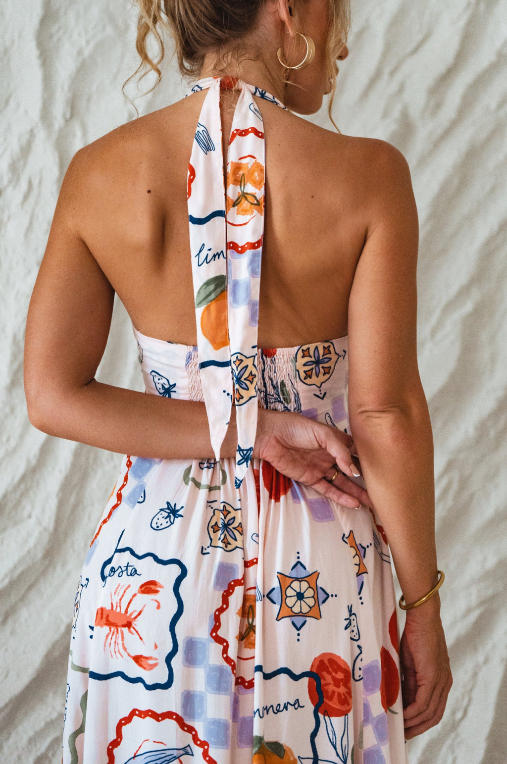 Buy Costa Brava Halterneck Maxi Dress by ELF