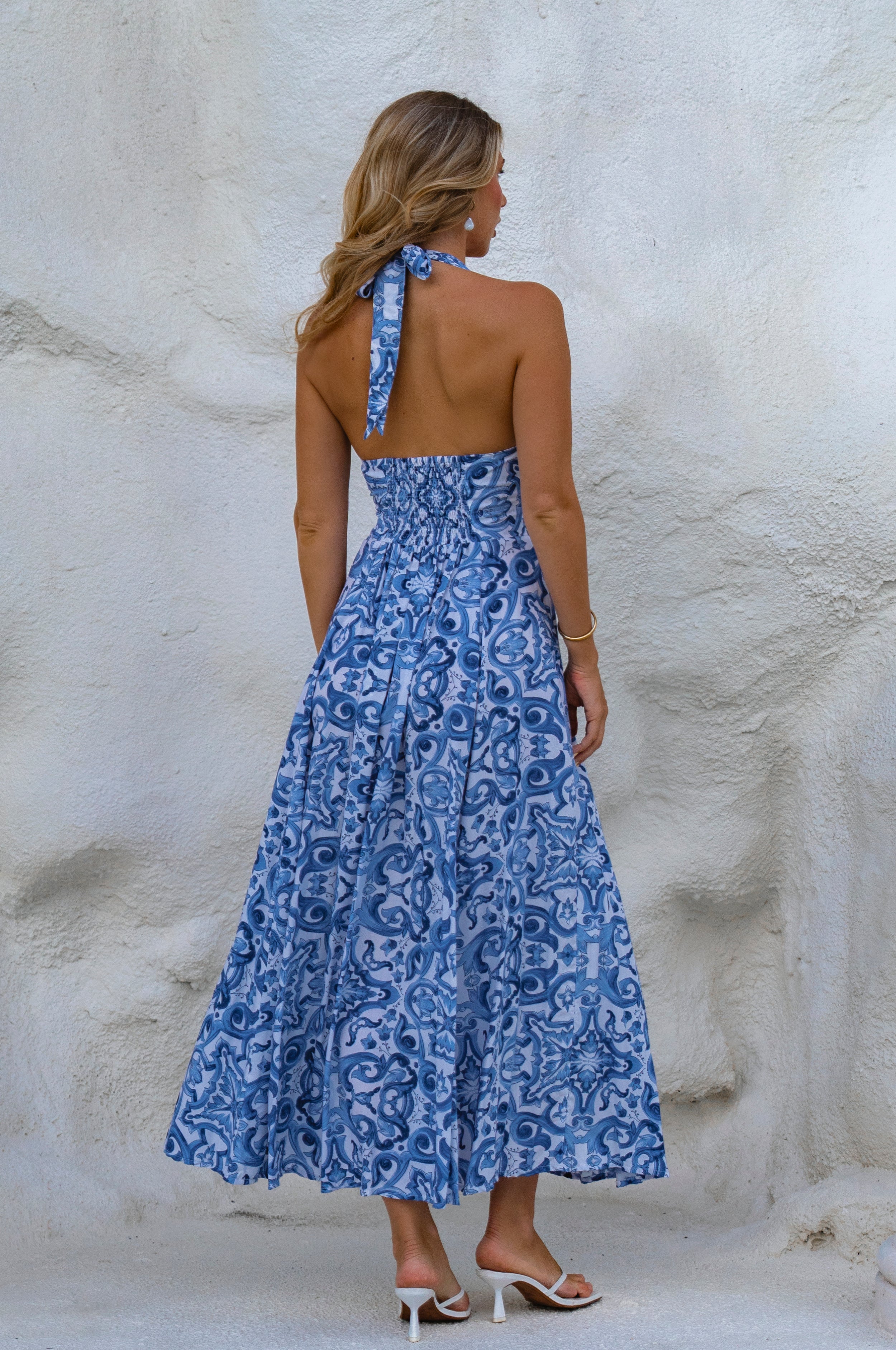 Buy Costa Brava Halterneck Maxi Dress by ELF
