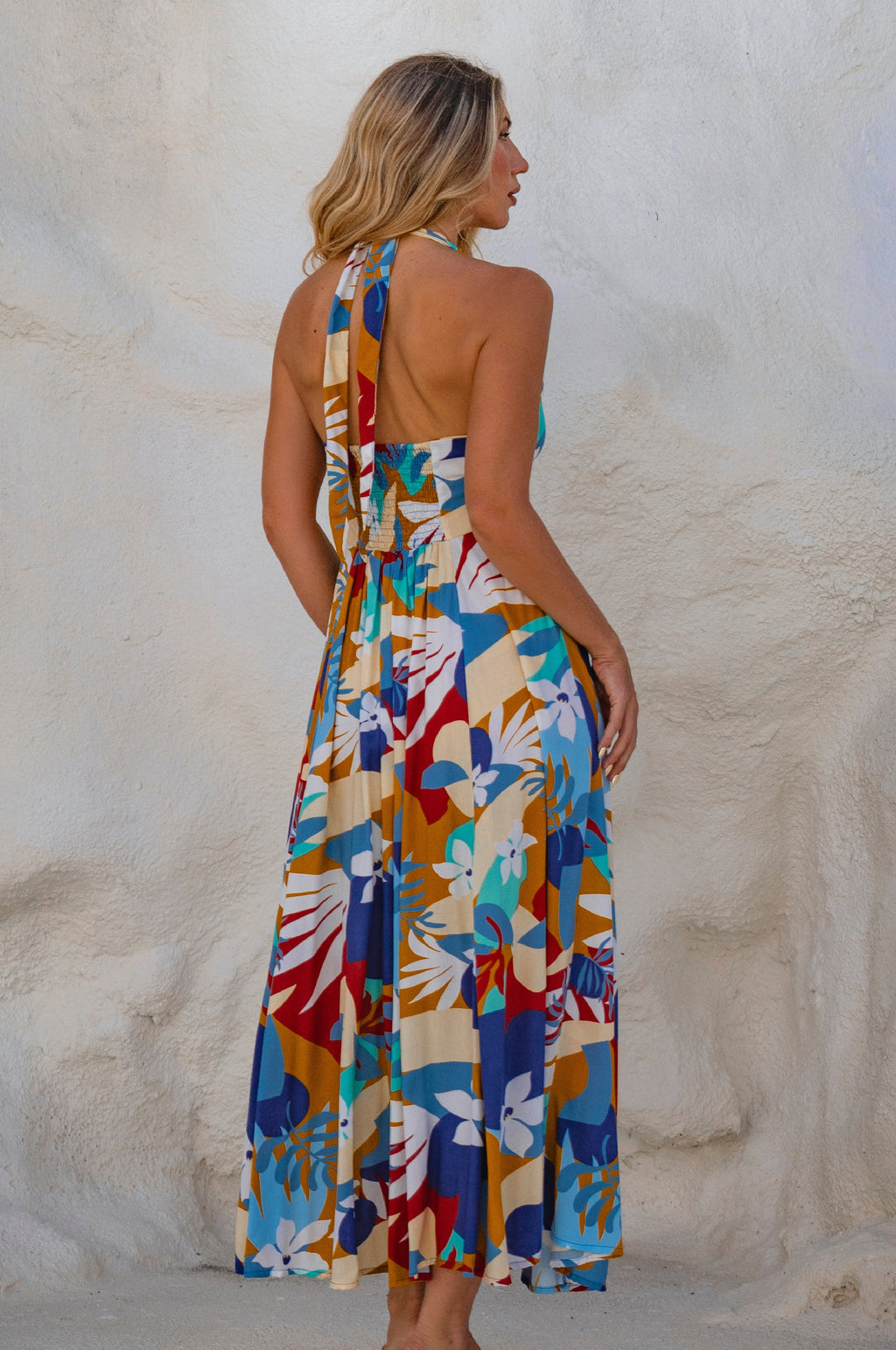 Buy Costa Brava Halterneck Maxi Dress by ELF