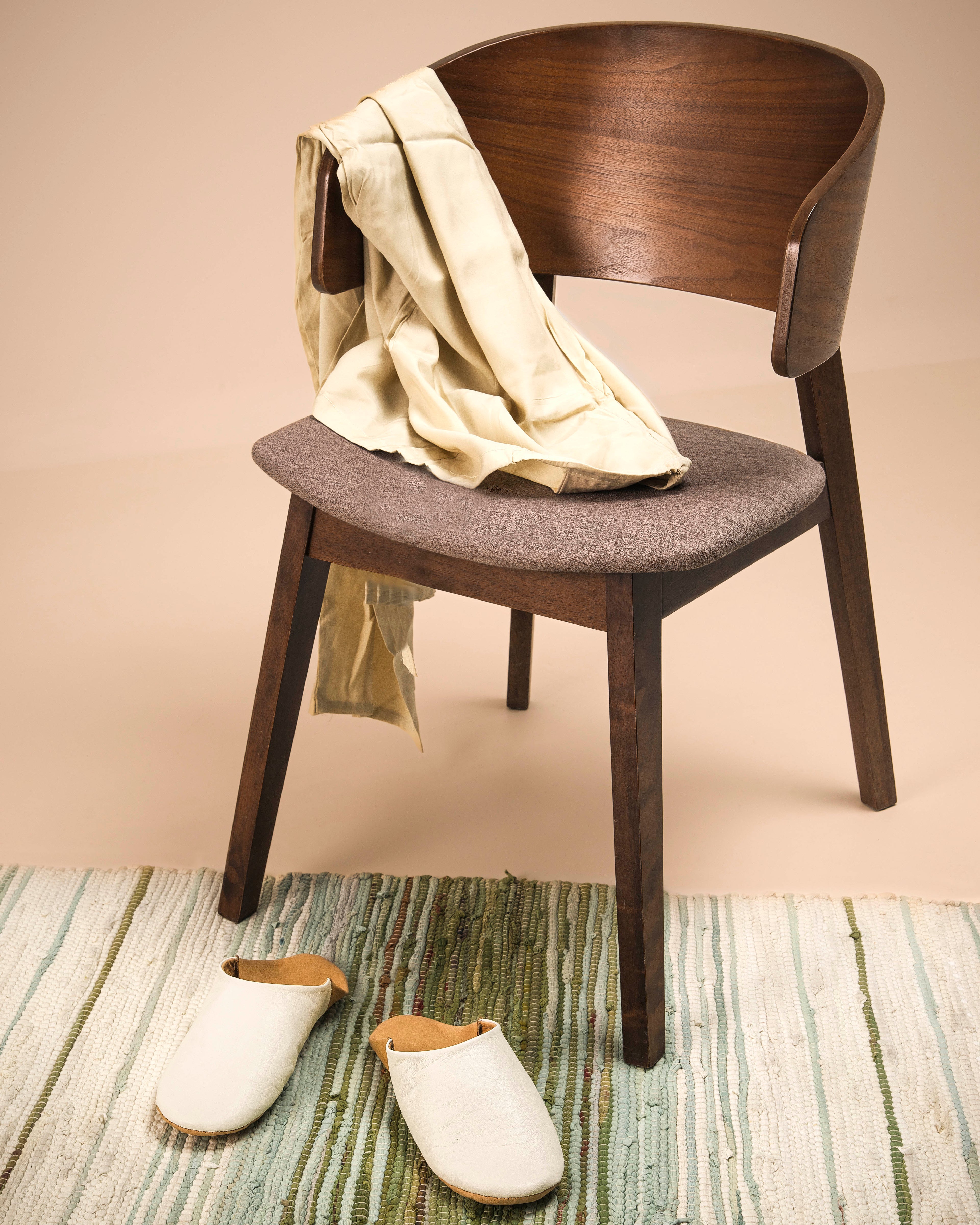 Buy Creamy Cappuccino - Leather Slippers by Choost