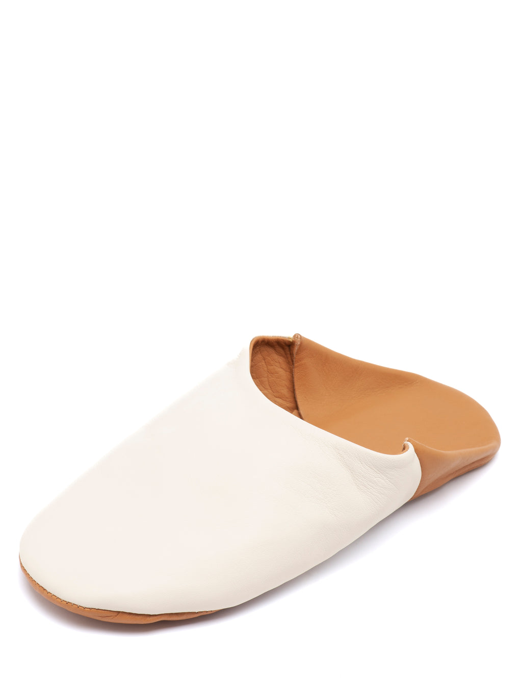 Buy Creamy Cappuccino - Leather Slippers by Choost